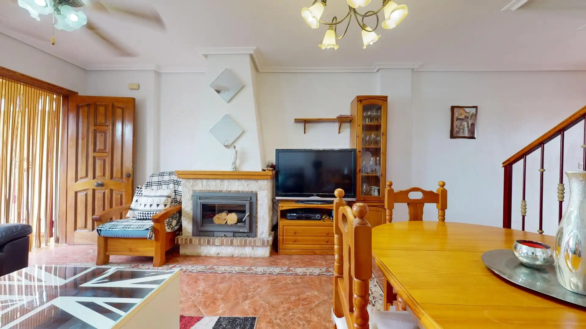 Sala d'estar de Casa adosada en venda en Pilar de la Horadada amb Jardí privat, Terrassa i Balcó