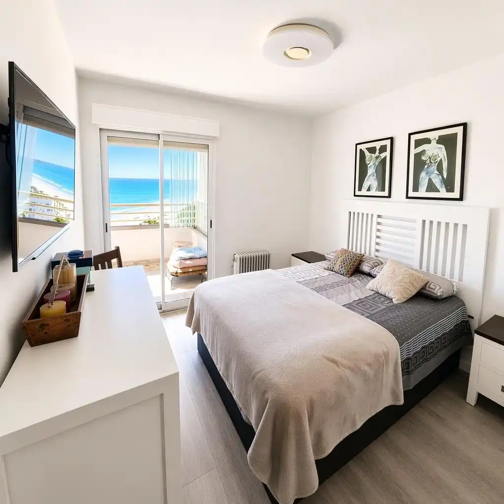 Dormitori de Apartament en venda en El Campello amb Jardí privat, Terrassa i Piscina comunitària