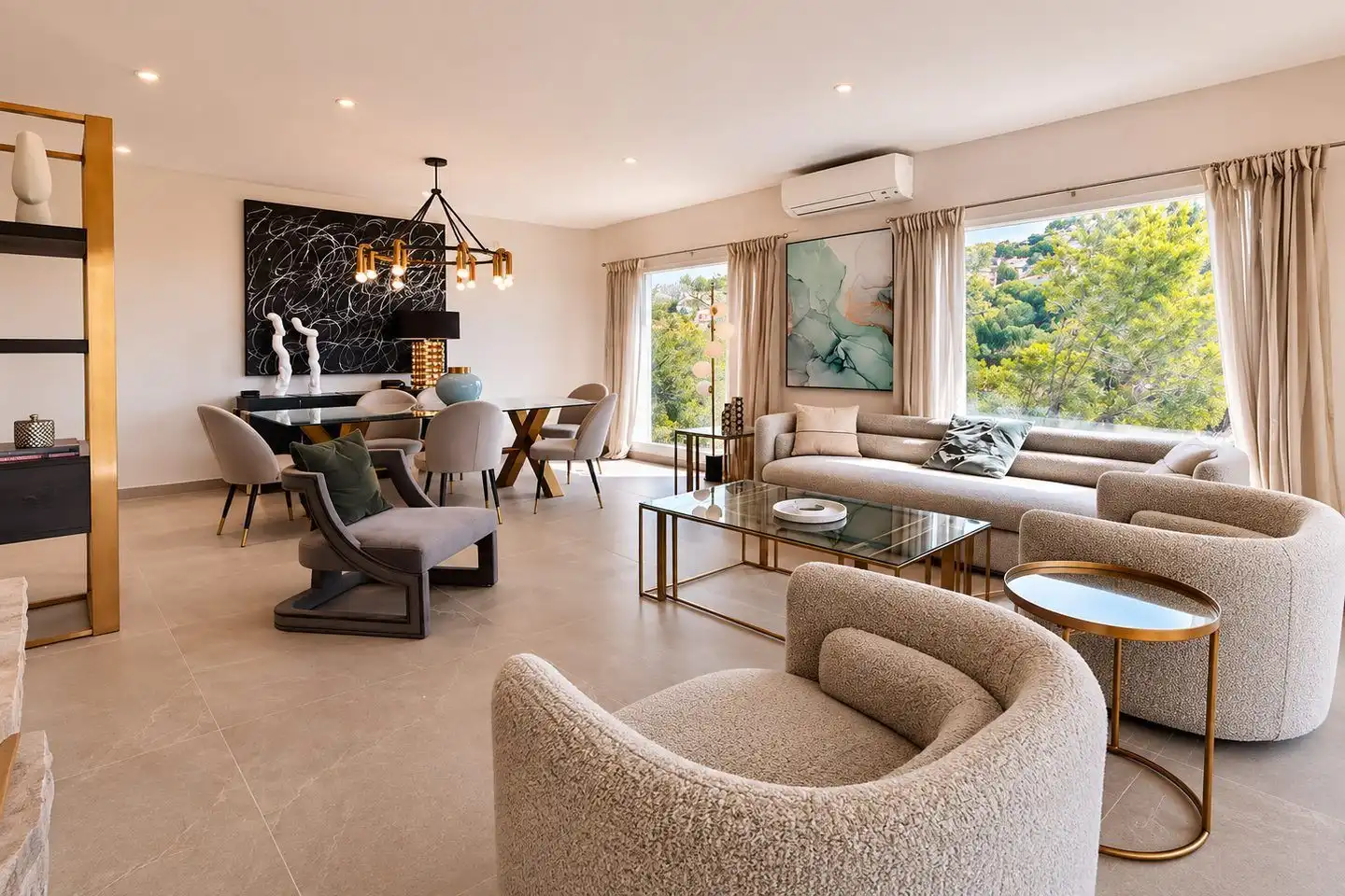 Sala d'estar de Casa o xalet de lloguer en Altea amb Aire condicionat, Calefacció i Jardí privat