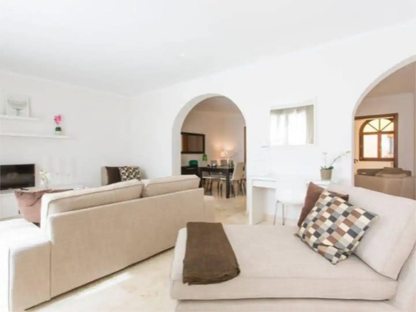 Sala de estar de Piso de alquiler en Manacor con Aire acondicionado, Parquet y Amueblado