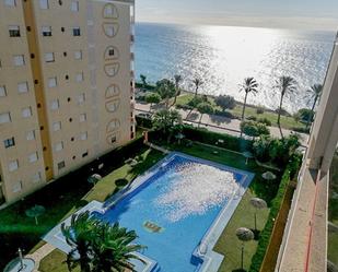 Swimming pool of Flat to rent in Villajoyosa / La Vila Joiosa  with Air Conditioner, Heating and Private garden