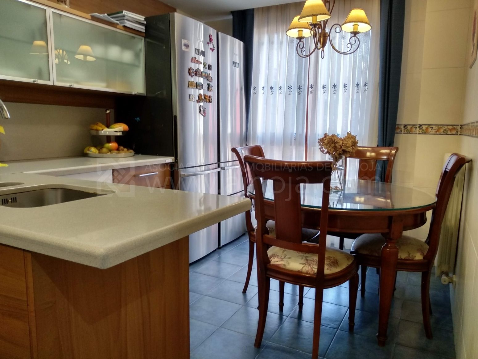 Cocina de Casa adosada en venta en Lardero con Calefacción, Jardín privado y Parquet