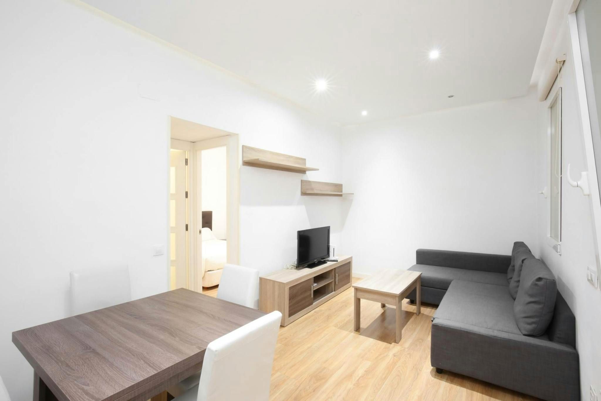 Living room of Flat to rent in  Madrid Capital  with Heating, Furnished and Washing machine