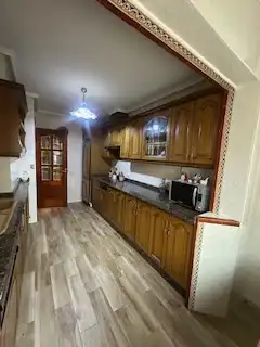 Cocina de Casa o chalet de alquiler en San Andrés del Rabanedo con Calefacción, Jardín privado y Parquet
