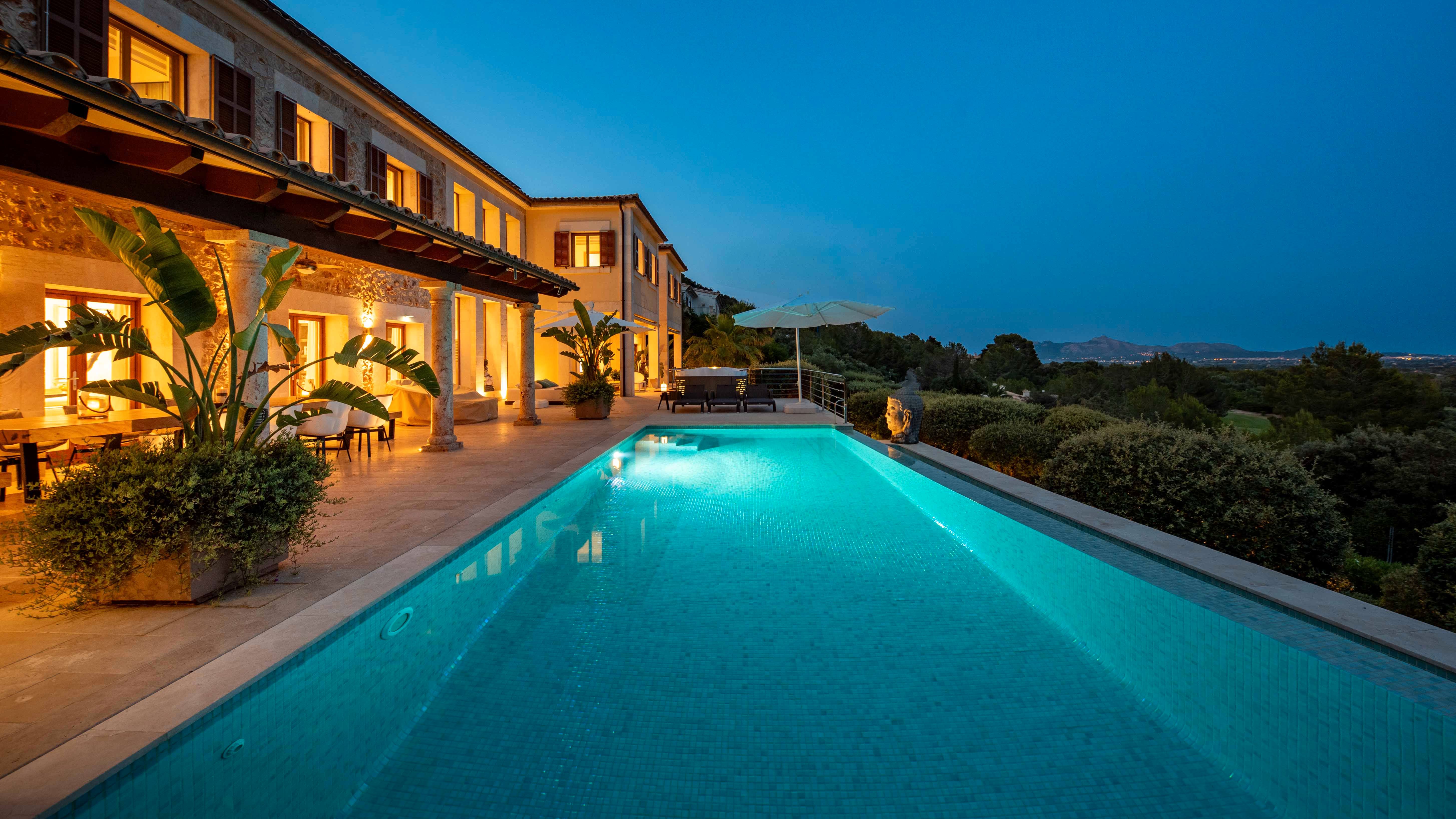 Exterior view of House or chalet for sale in Pollença  with Air Conditioner, Swimming Pool and Furnished