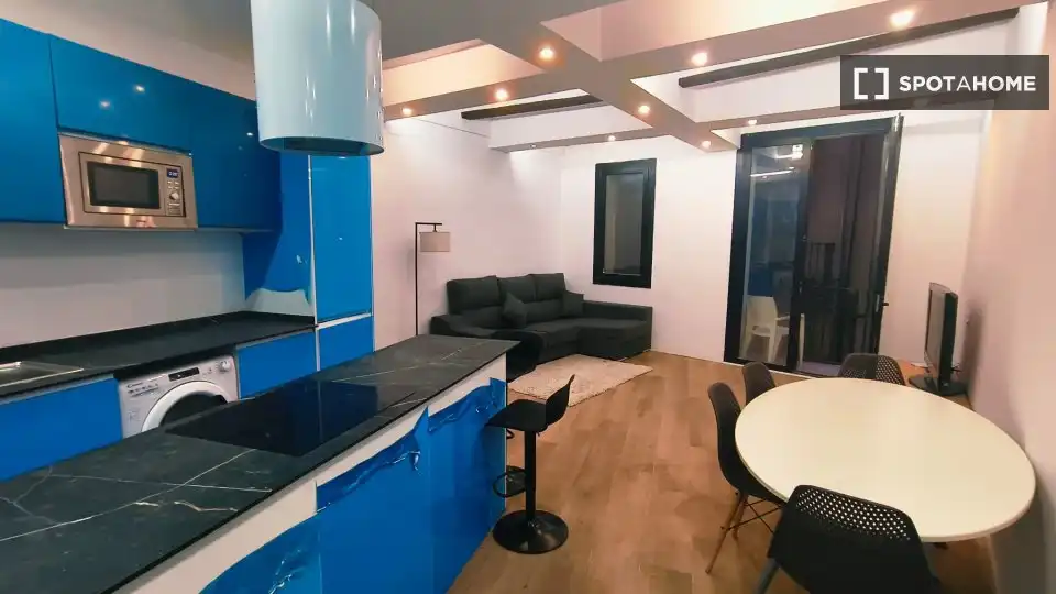 Kitchen of Flat for rent in Barcelona  with Air Conditioner, Heating and Furnished