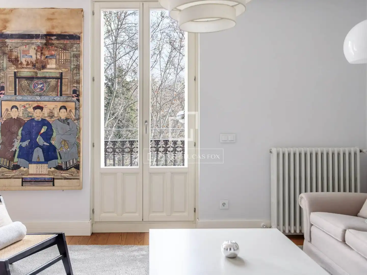Schlafzimmer von Wohnung zur Miete in Madrid mit Klimaanlage, Heizung und Parkett