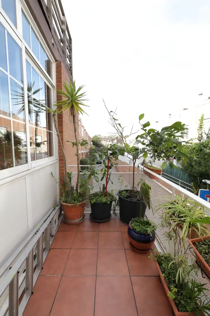 Terrassa de Casa adosada en venda en Sabadell amb Calefacció, Jardí privat i Terrassa