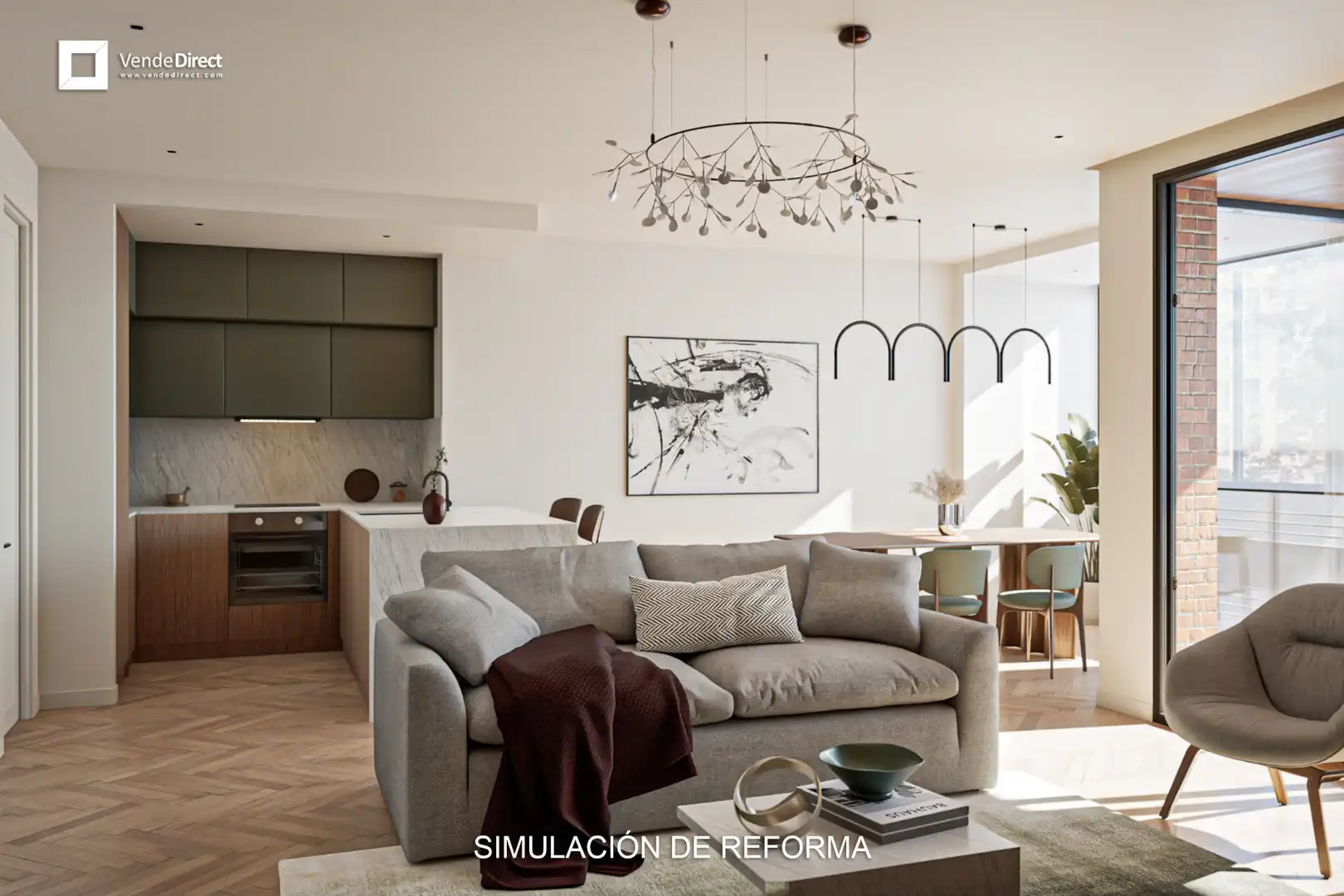 Living room of Flat for sale in Madrid  with Air Conditioner, Heating and Terrace