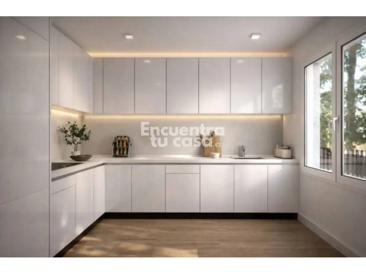 Küche von Einfamilien-Reihenhaus zum Verkauf in Labastida / Bastida mit Heizung, Privatgarten und Parkett