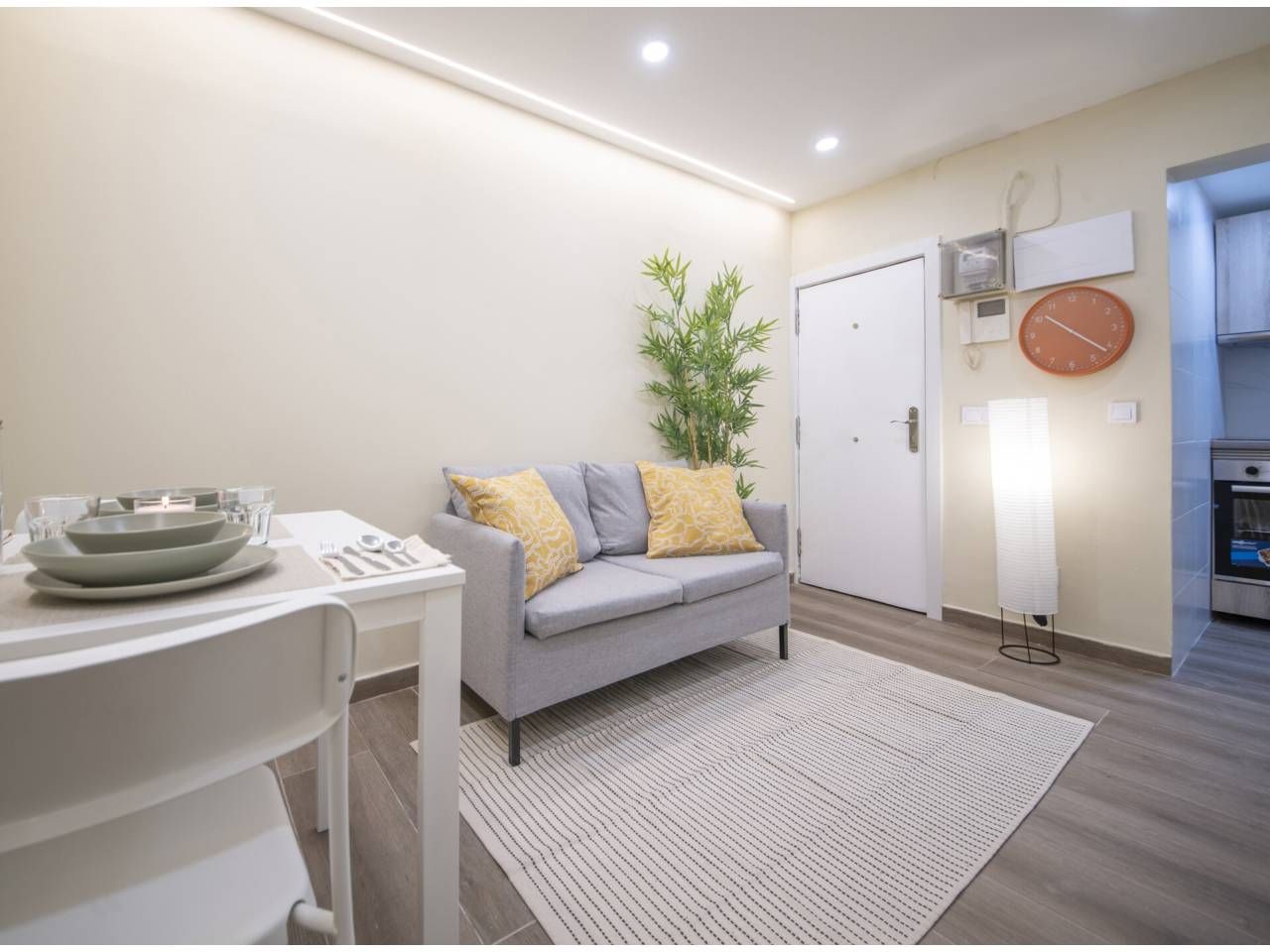 Sala d'estar de Pis en venda en  Barcelona Capital amb Aire condicionat, Moblat i Alarma