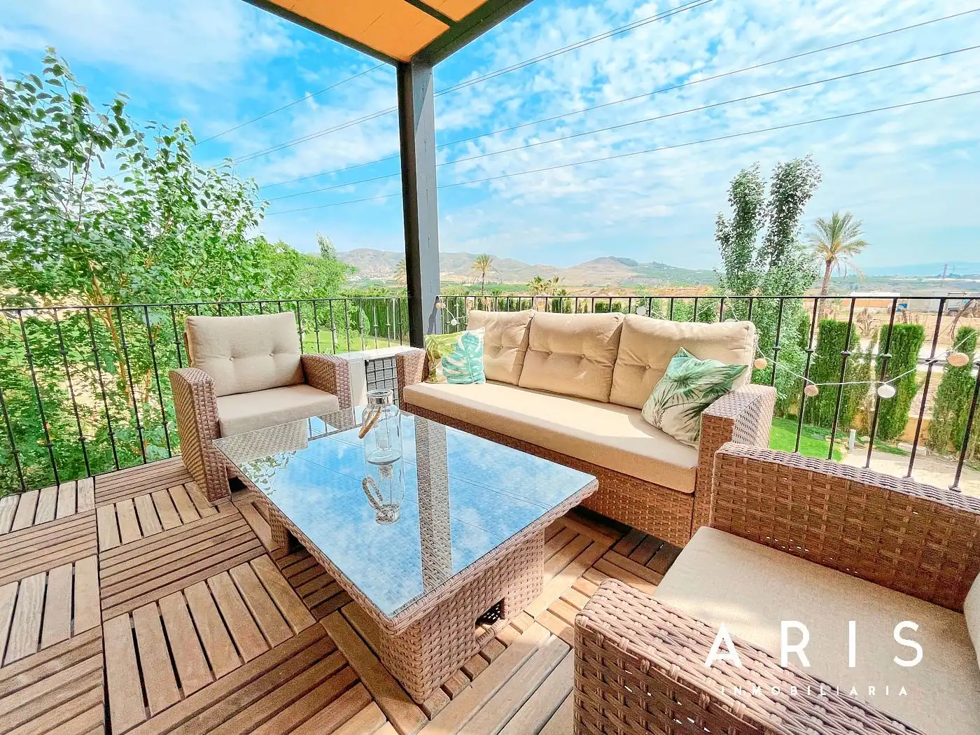 Terrasse von Wohnung zur Miete in Alquería - Torrealquería