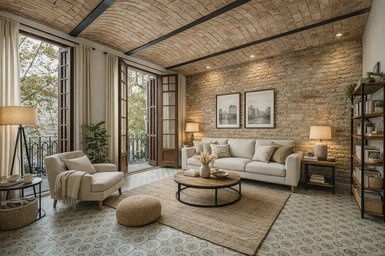 Sala d'estar de Pis en venda en Barcelona amb Aire condicionat