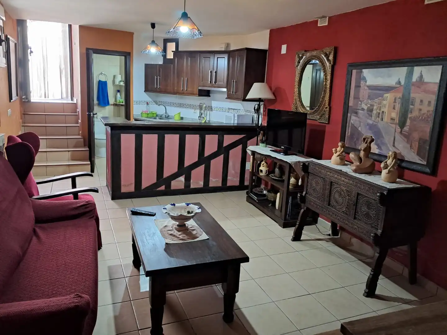 Living room of Flat for sale in Las Casas del Conde   with Furnished