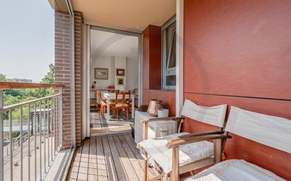 Balcony of Flat for sale in Terrassa  with Air Conditioner, Heating and Private garden