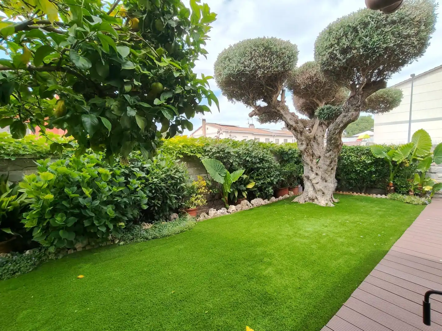 Garden of Detached homes for sale in Polinyà  with Air Conditioner, Private garden and Parquet flooring