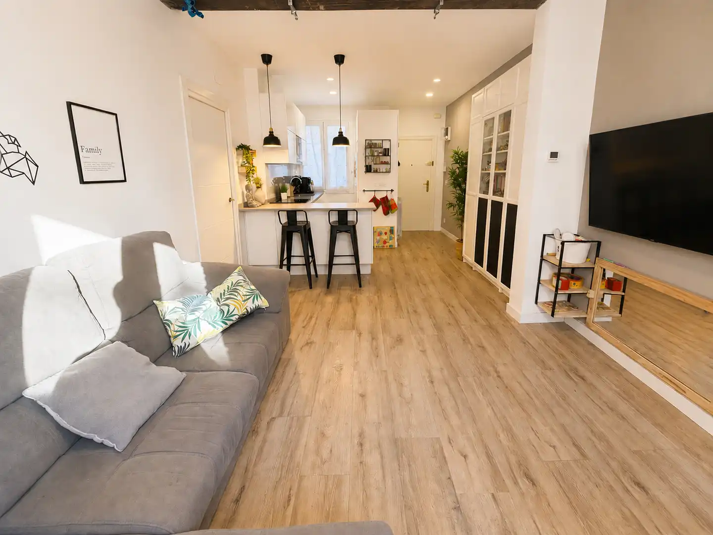 Sala de estar de Piso en venta en Bilbao  con Calefacción y Amueblado