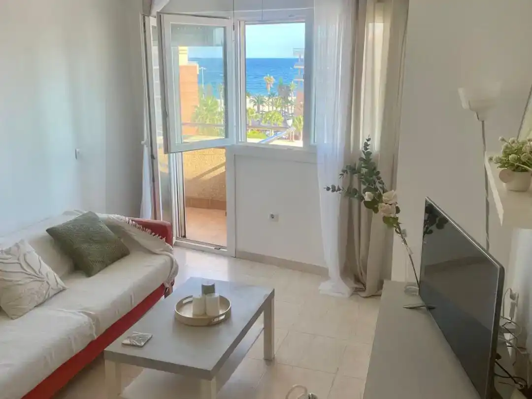 Wohnzimmer von Wohnung zur Miete in Roquetas de Mar mit Möbliert