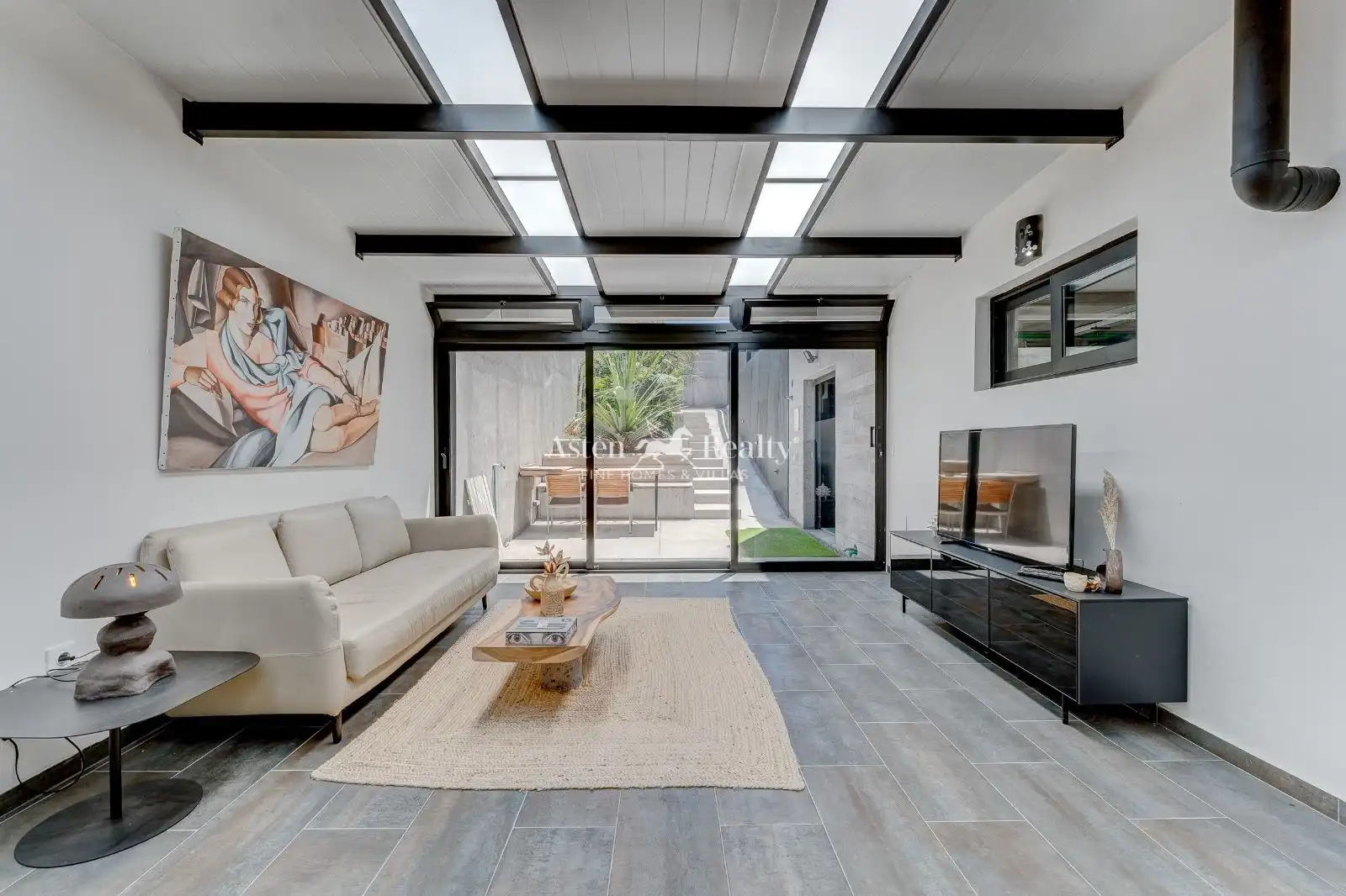 Sala d'estar de Casa o xalet en venda en Adeje amb Aire condicionat, Terrassa i Piscina