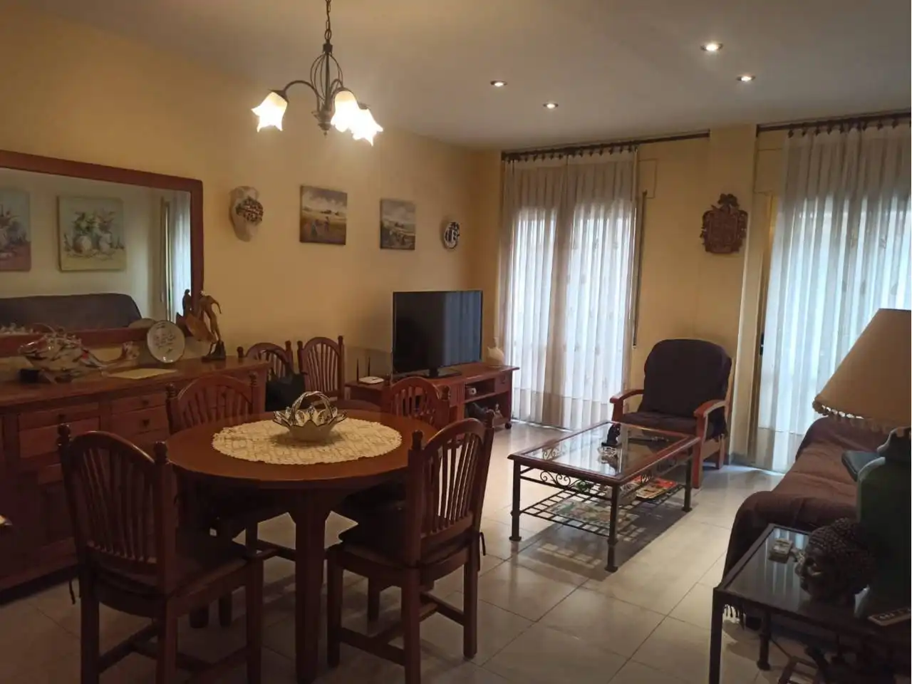 Sala d'estar de Pis en venda en Benicarló amb Aire condicionat i Moblat