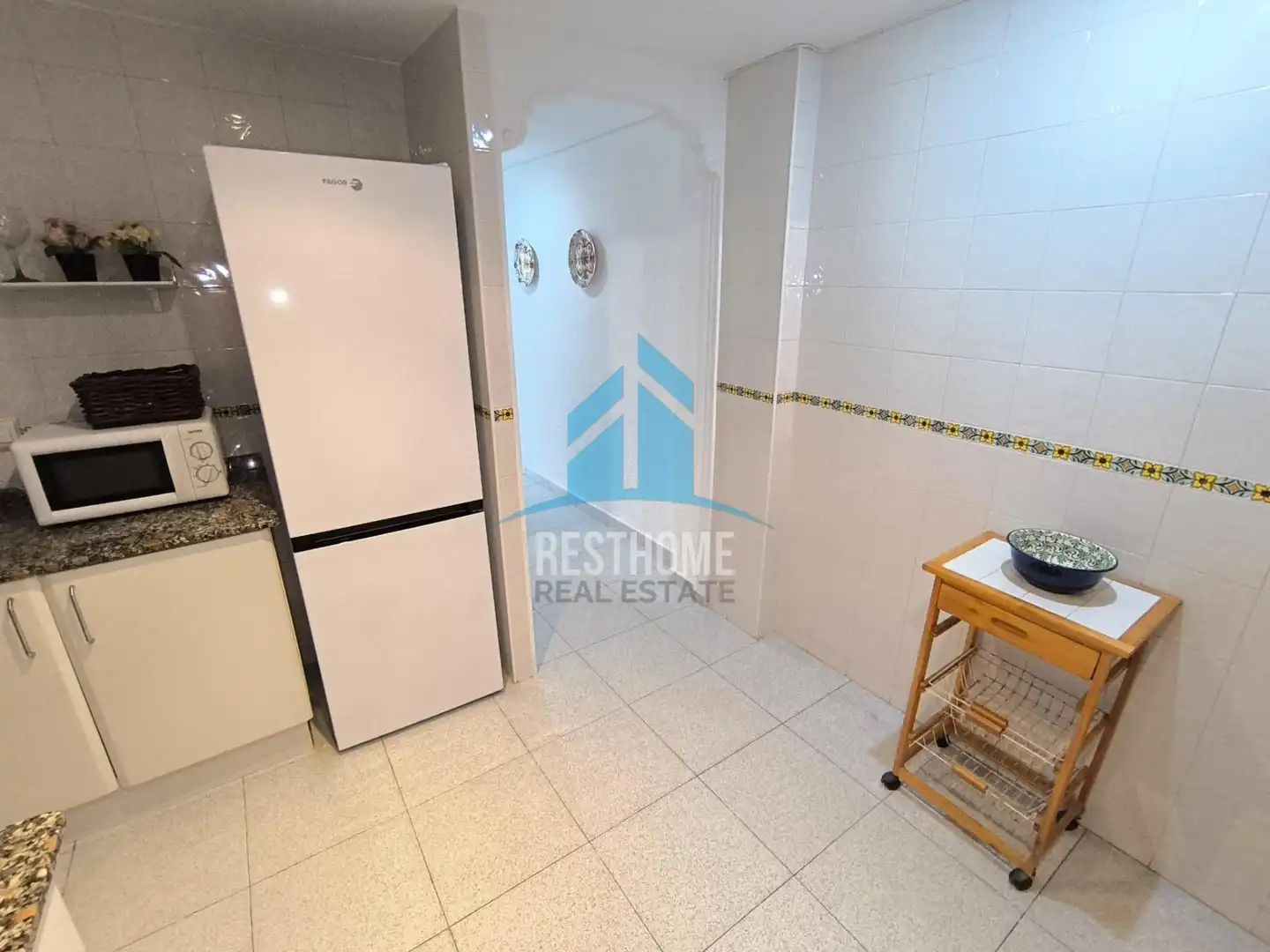 Kitchen of Flat for sale in Cullera  with Heating, Terrace and Furnished
