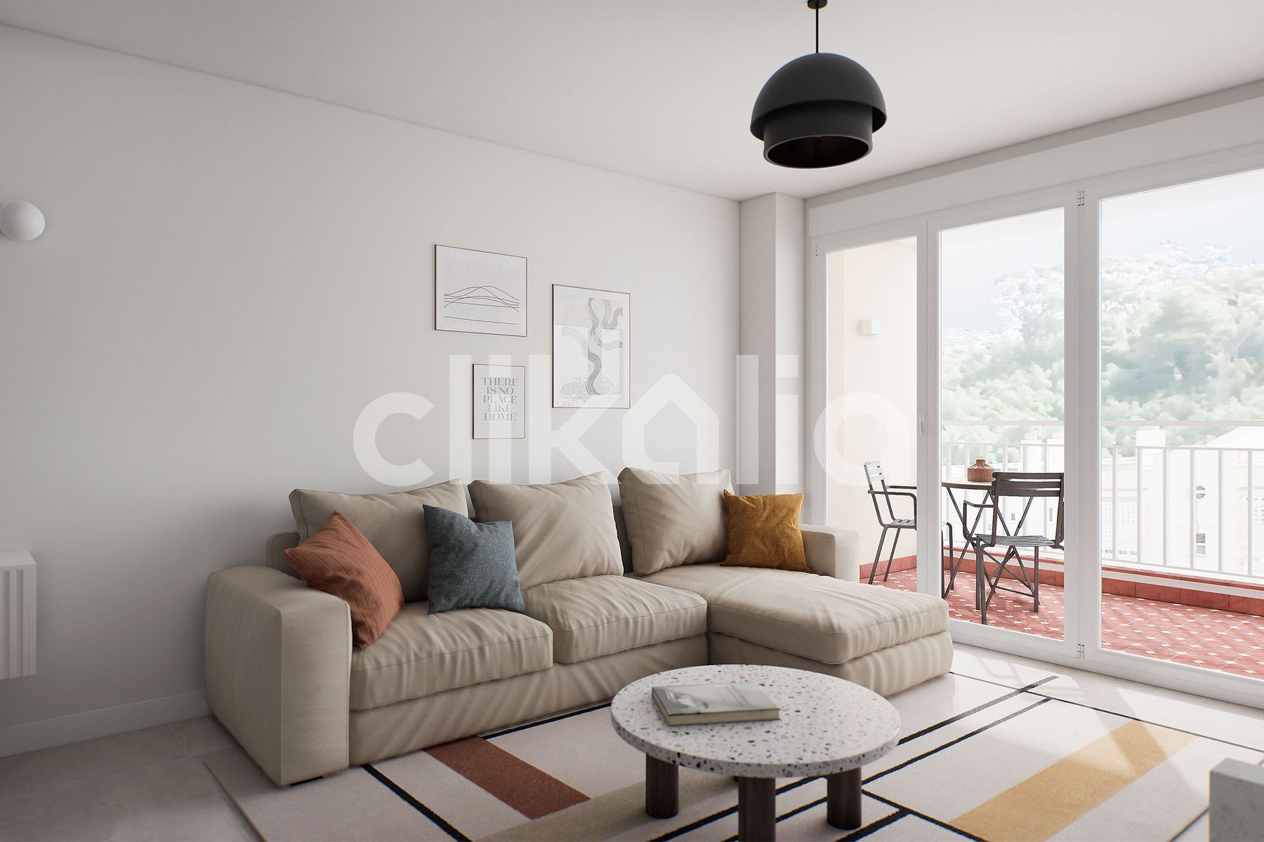 Sala d'estar de Pis en venda en Málaga Capital amb Aire condicionat i Terrassa