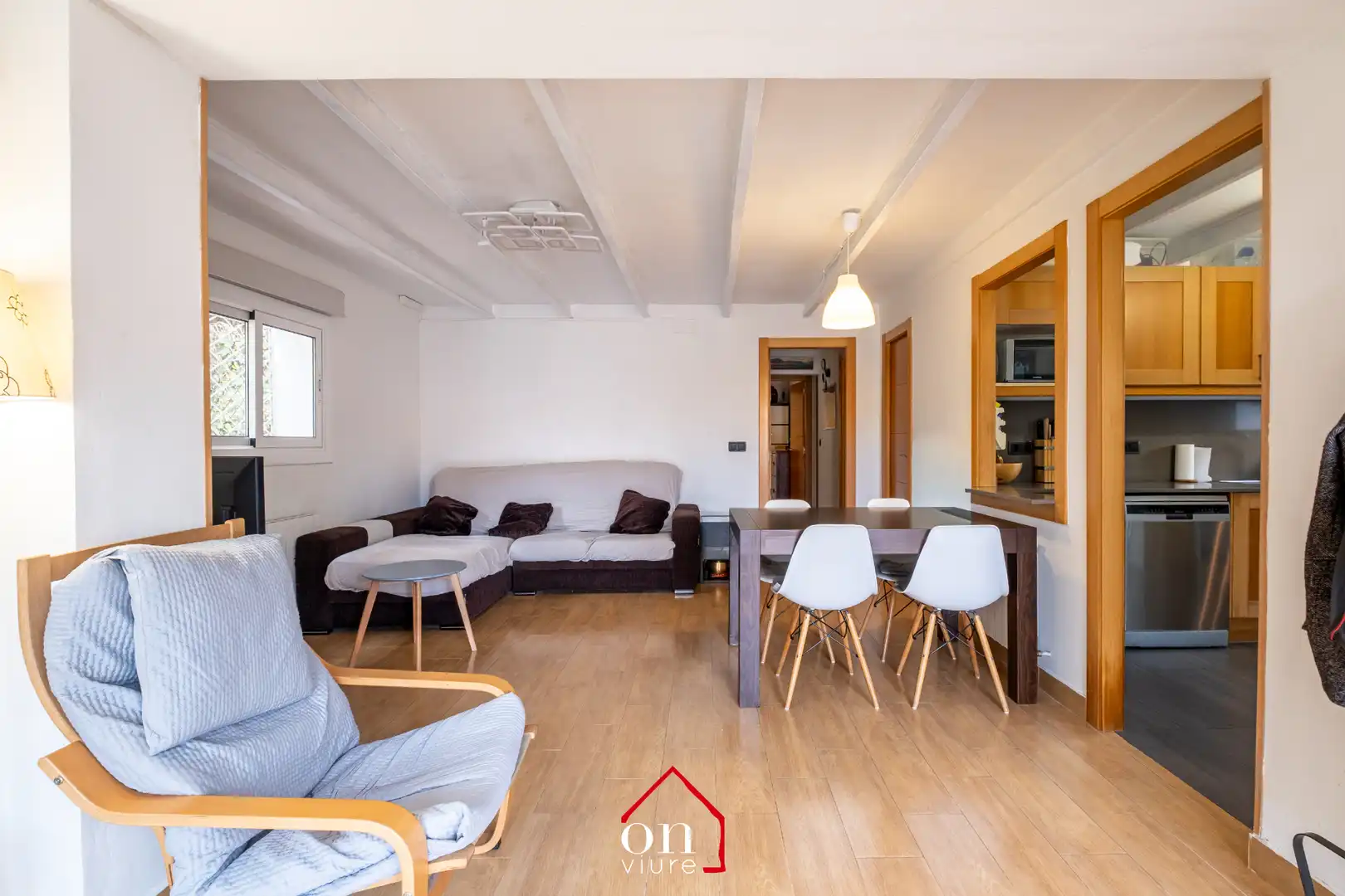 Living room of Ground floor for sale in Sant Cugat del Vallès  with Heating, Private garden and Terrace