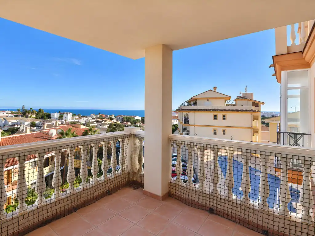 Balcony of Flat for sale in Los Boliches 