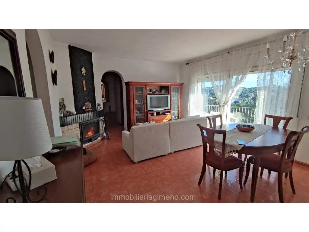 Sala d'estar de Casa o xalet en venda en Lloret de Mar amb Terrassa i Piscina