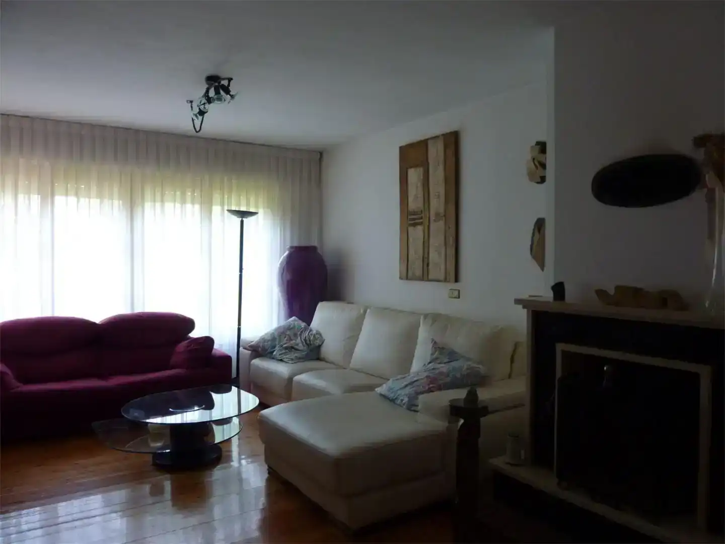 Sala d'estar de Casa o xalet en venda en Dueñas amb Jardí privat, Parquet i Traster