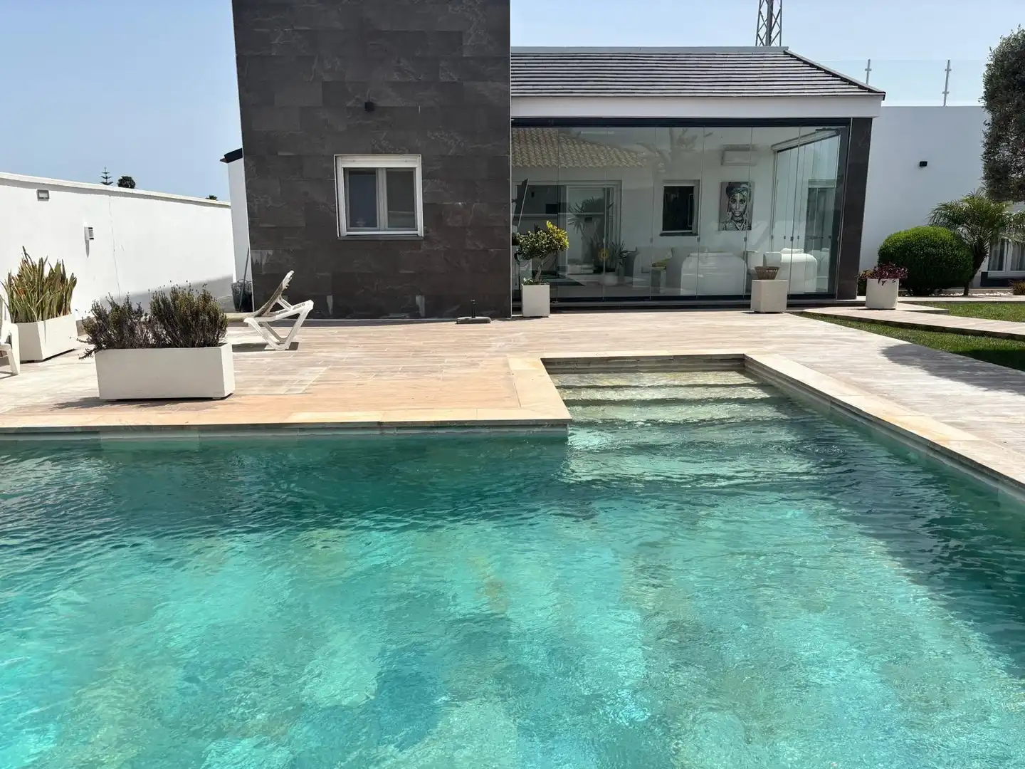 Piscina de Casa o chalet en venta en Chiclana de la Frontera con Aire acondicionado, Calefacción y Jardín privado