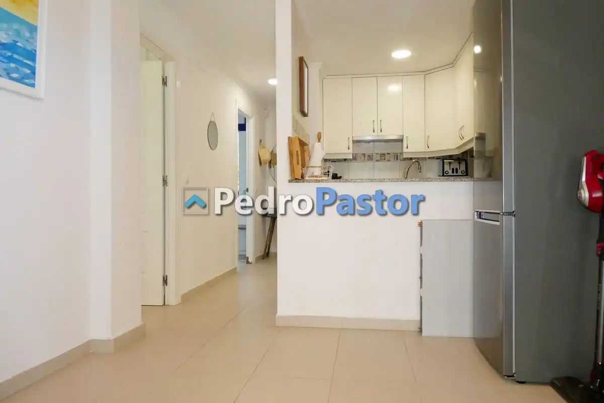 Cocina de Apartamento en venta en Dénia con Aire acondicionado, Calefacción y Jardín privado