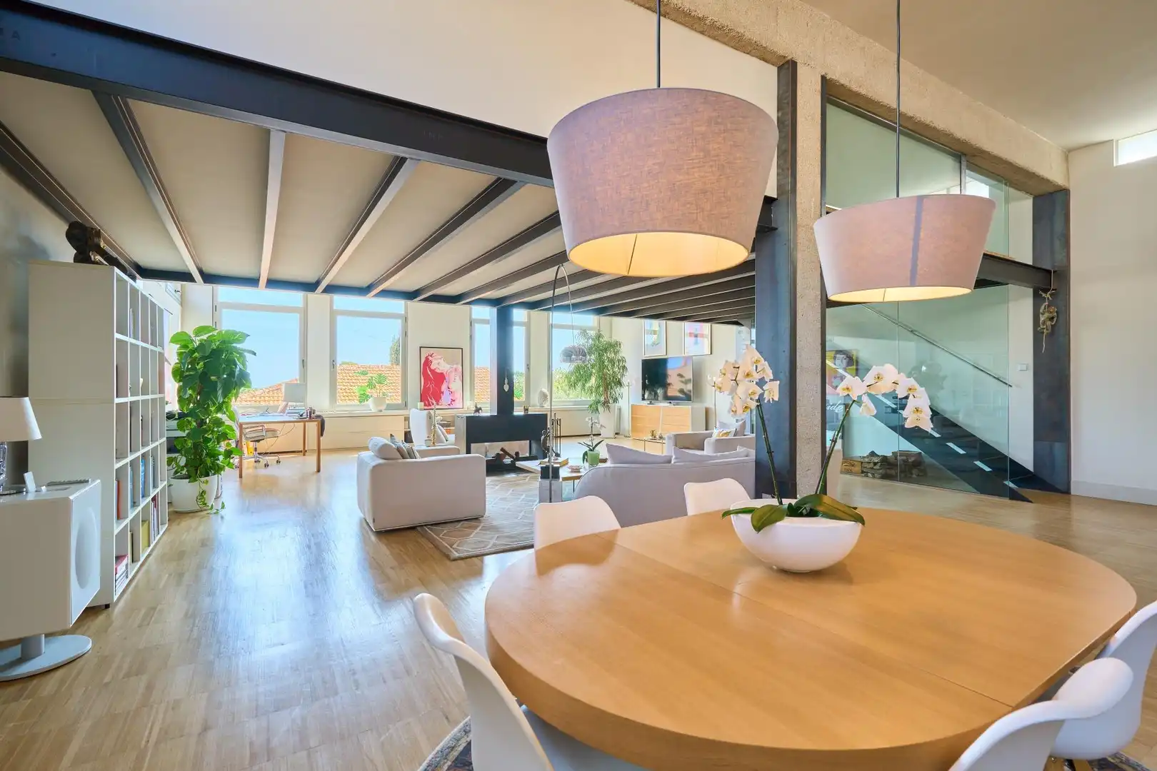 Living room of Houses for sale in  Palma de Mallorca  with Air Conditioner, Heating and Parquet flooring
