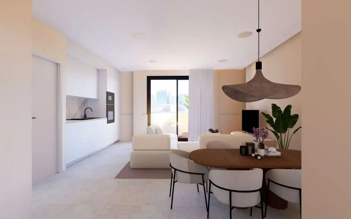 Living room of Flat for sale in El Campello  with Heating, Storage room and Community pool