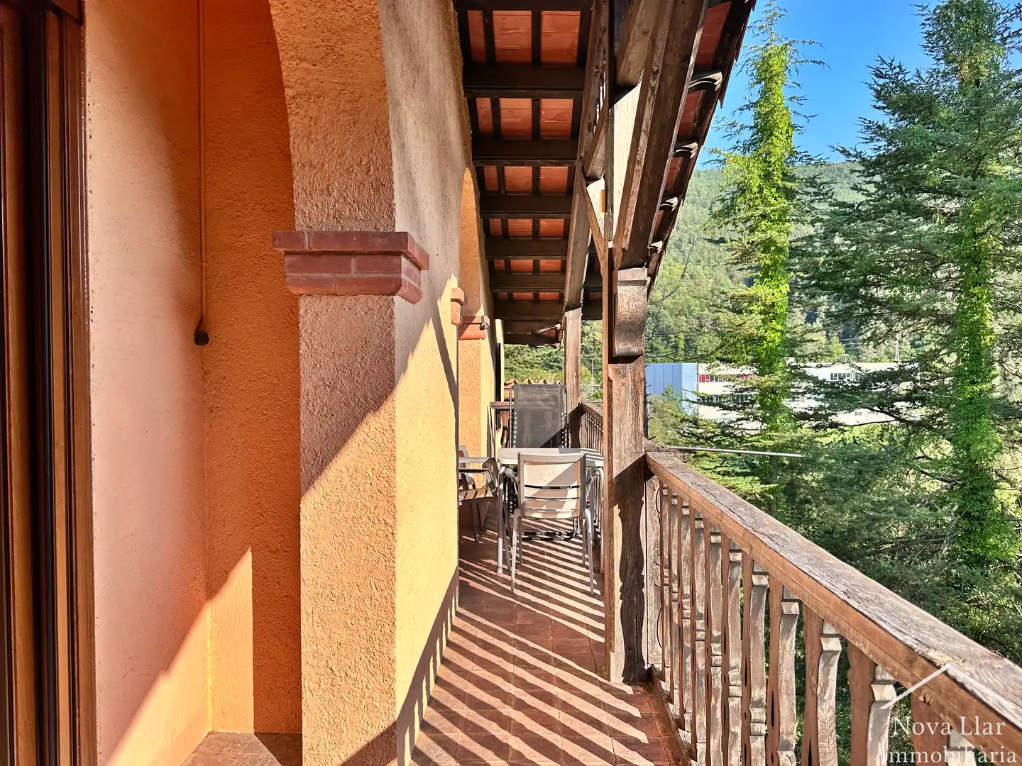Terrassa de Casa o xalet en venda en Ripoll amb Calefacció, Jardí privat i Parquet