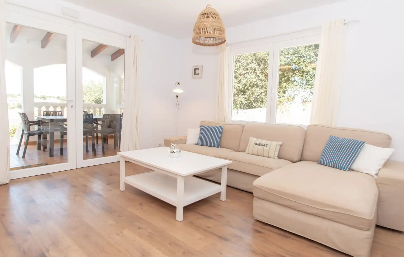 Sala de estar de Casa o chalet en venta en Ferreries con Aire acondicionado, Jardín privado y Terraza