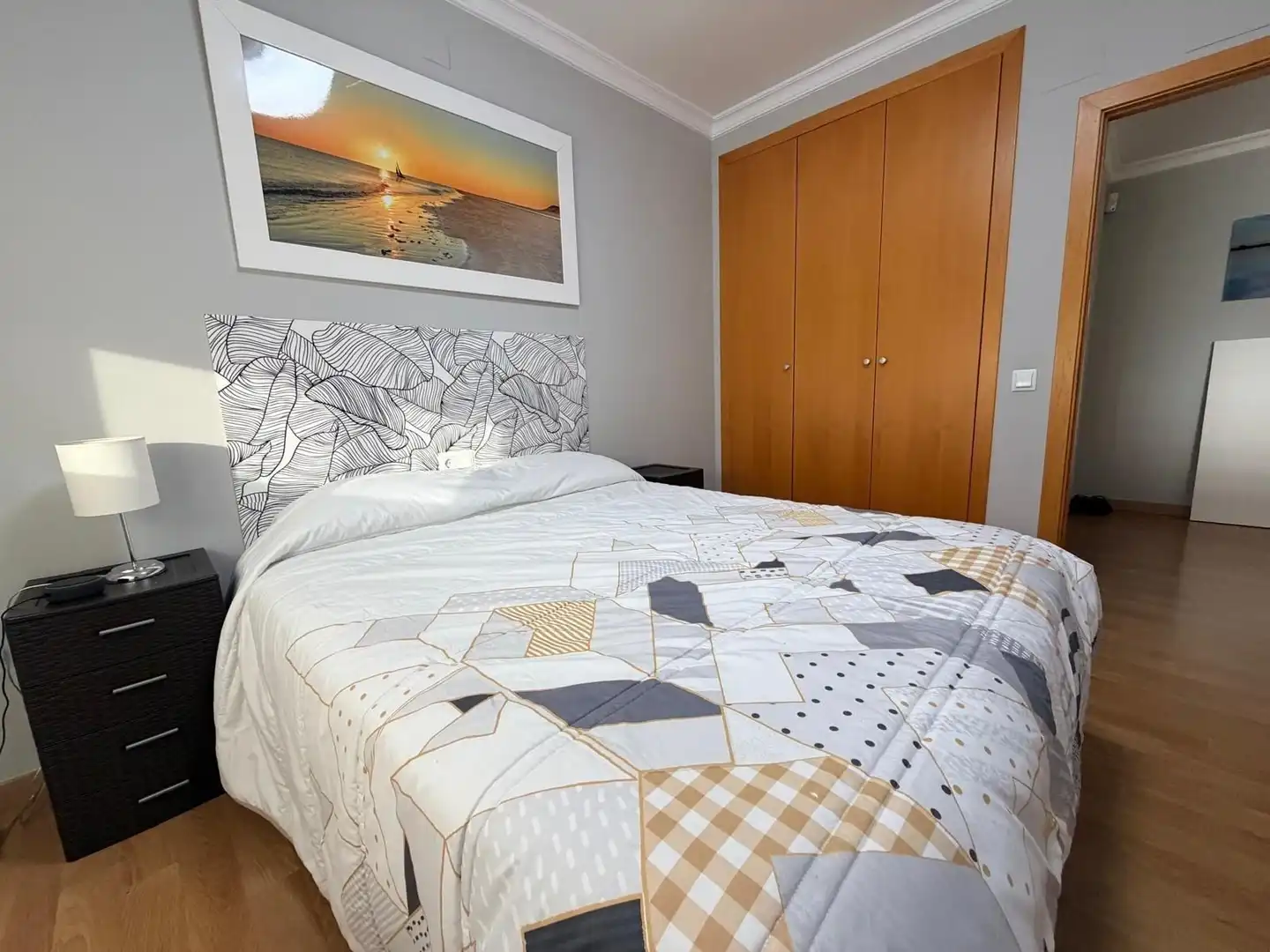 Dormitori de Casa adosada en venda en Albaida amb Aire condicionat, Parquet i Moblat
