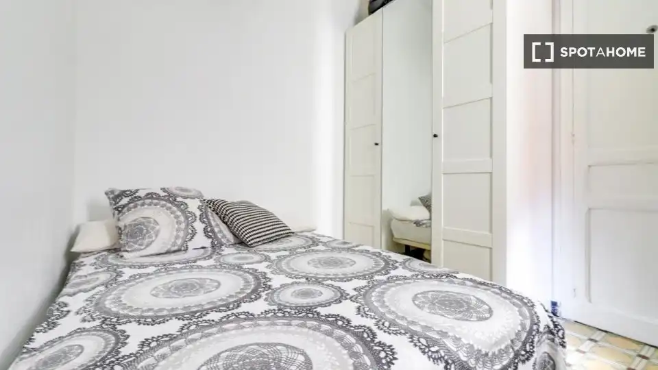 Bedroom of Flat for rent in L'Hospitalet de Llobregat  with Air Conditioner, Heating and Furnished