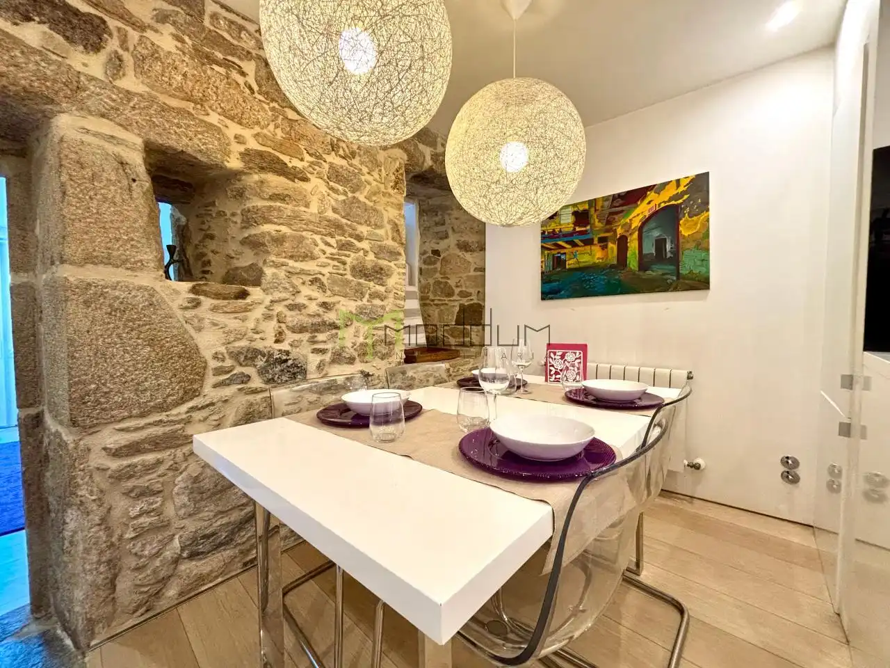 Comedor de Casa o chalet en venta en Santiago de Compostela  con Calefacción, Jardín privado y Amueblado