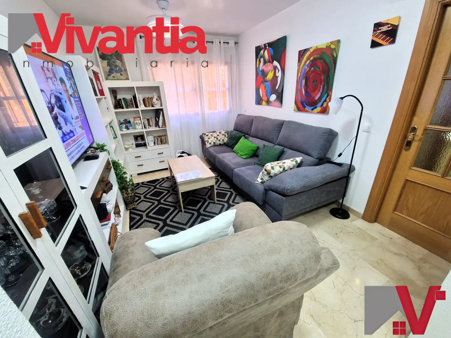 Living room of Apartments for sale in Lorca  with Air Conditioner, Heating and Furnished