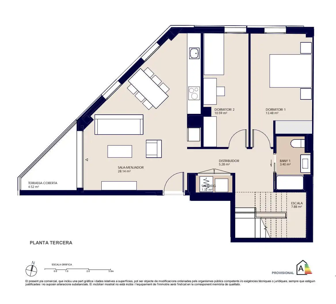 Apartament en venda en Terrassa amb Aire condicionat, Terrassa i Traster