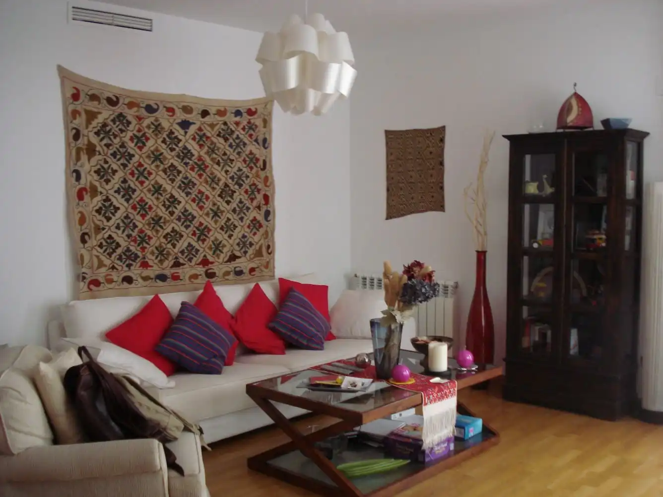 Sala d'estar de Pis de lloguer en Valencia amb Aire condicionat, Calefacció i Jardí privat