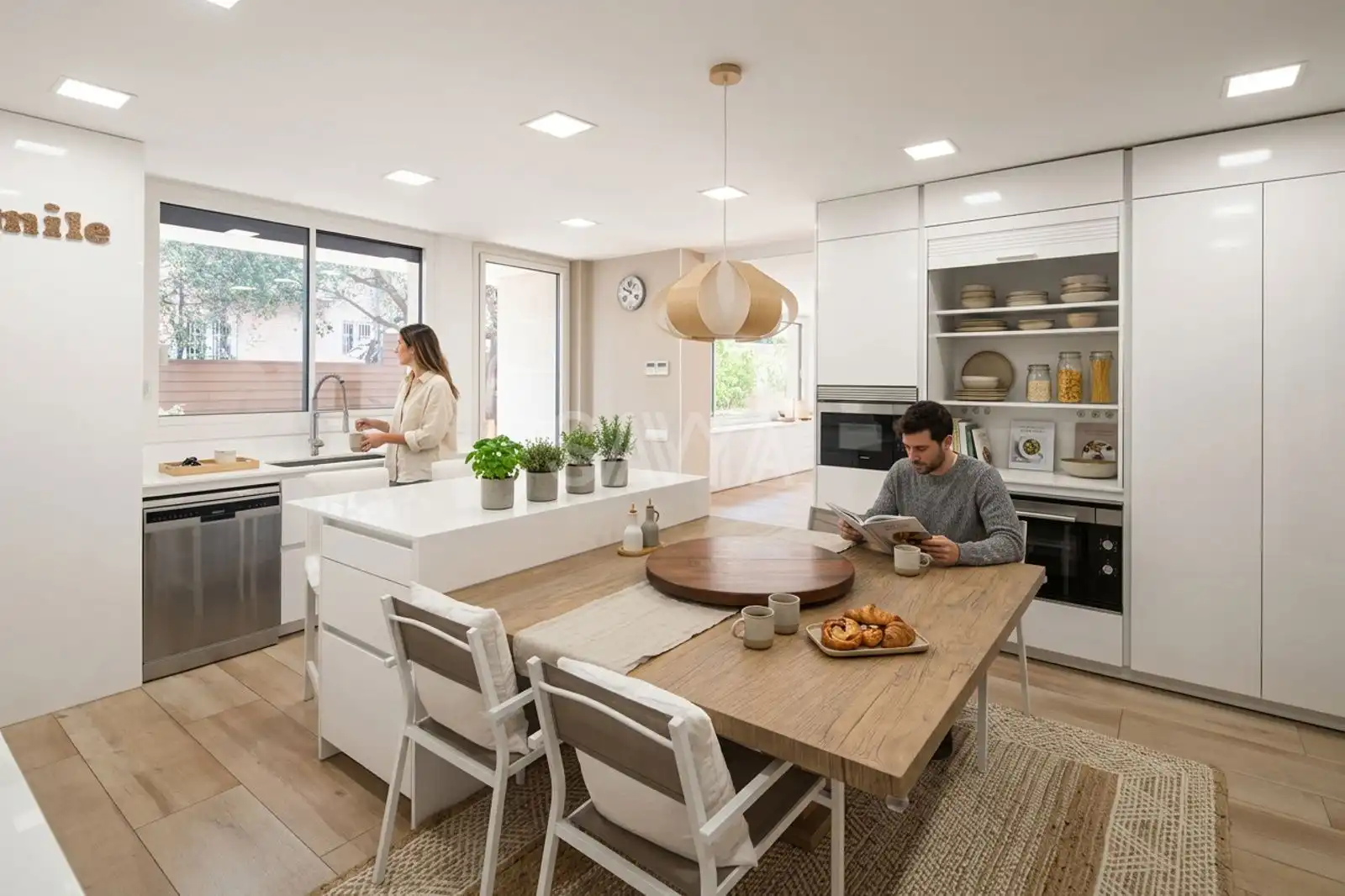 Cocina de Casa o chalet en venta en Barcelona con Aire acondicionado, Calefacción y Jardín privado