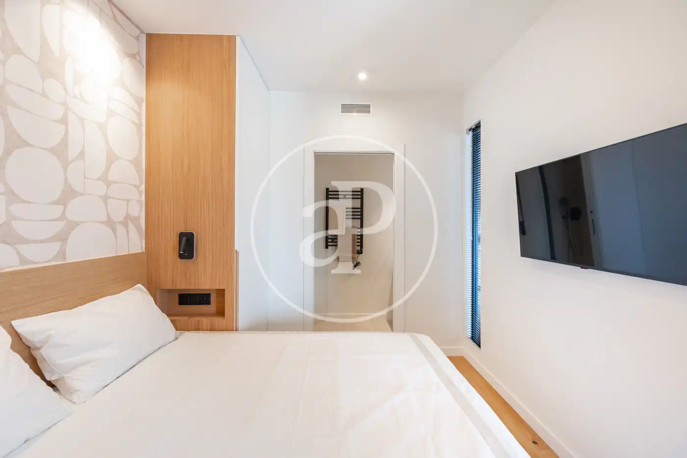 Schlafzimmer von Wohnung zum Verkauf in Barcelona mit Klimaanlage, Heizung und Terrasse