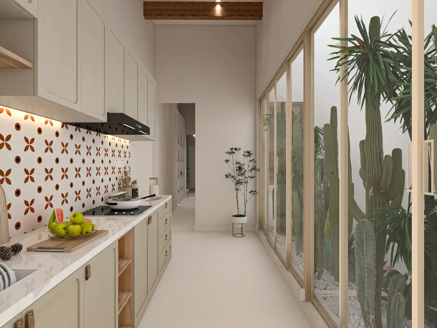 Kitchen of Flat for sale in Barcelona  with Private garden and Terrace