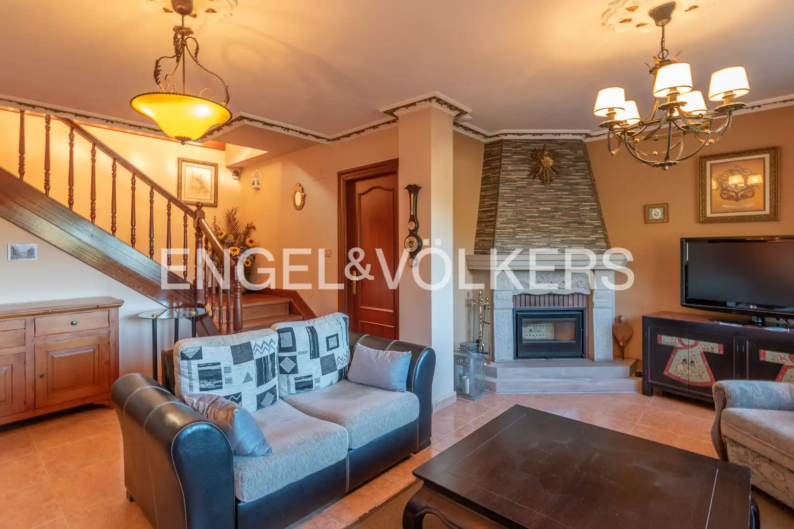 Sala de estar de Casa o chalet en venta en Galdames con Calefacción, Jardín privado y Terraza