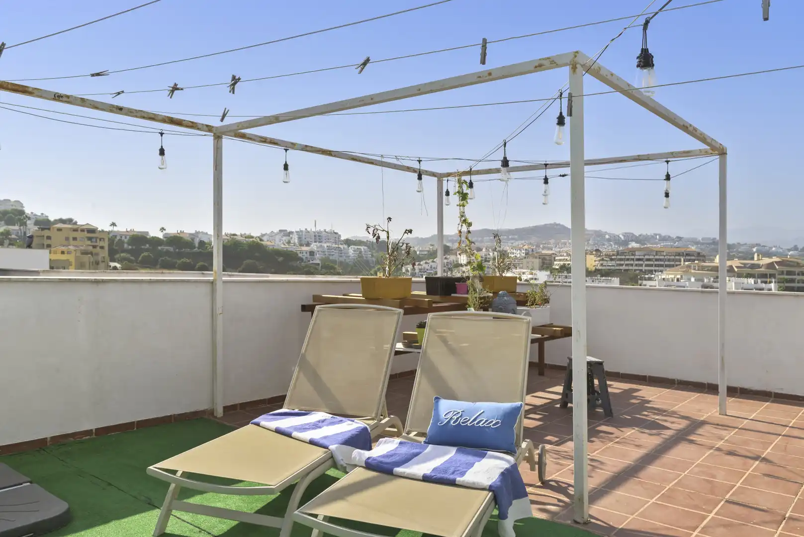 Terraza de Ático en venta en Mijas con Aire acondicionado, Terraza y Piscina
