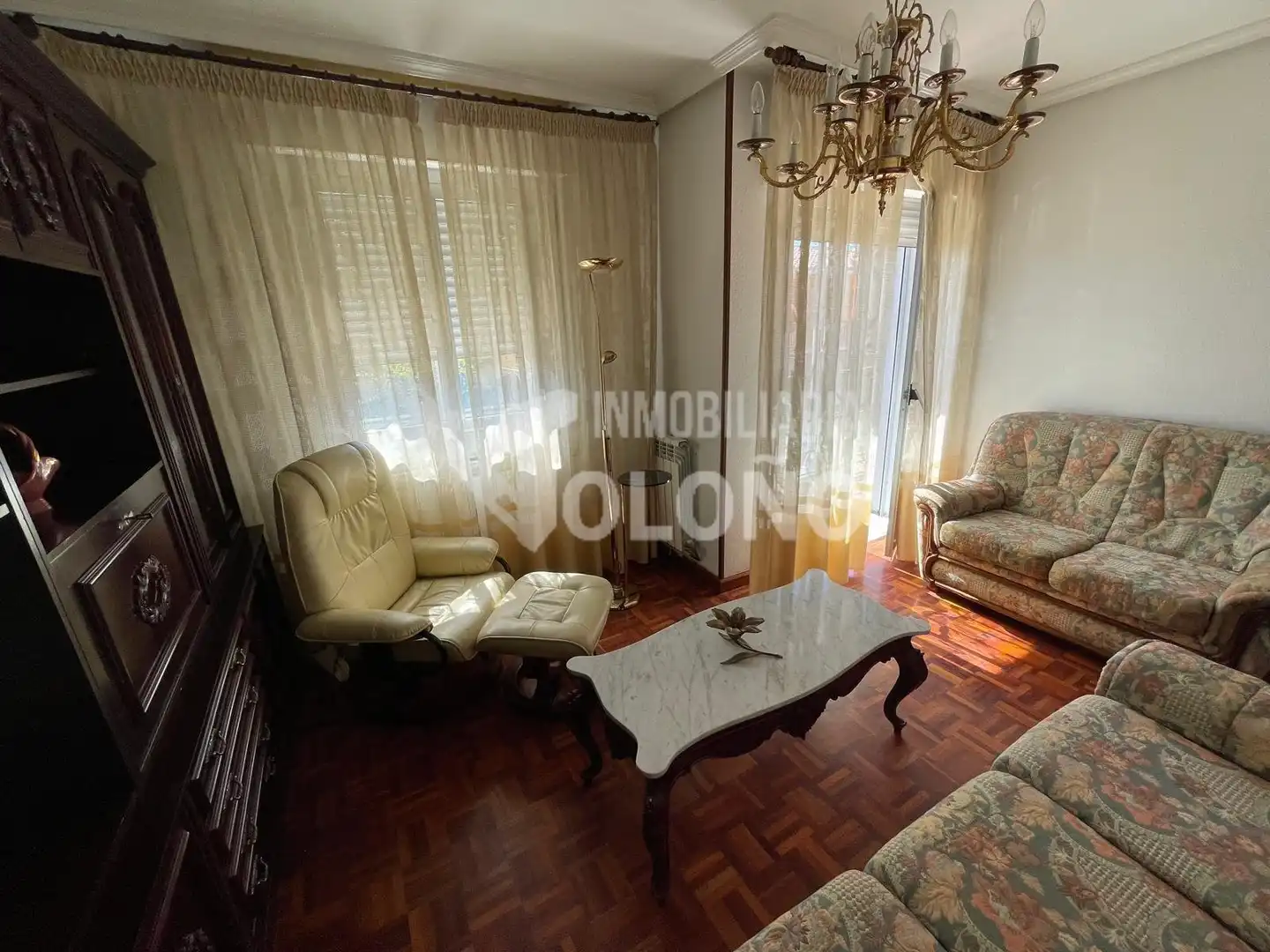 Sala de estar de Piso en venta en Casalarreina con Calefacción, Parquet y Terraza