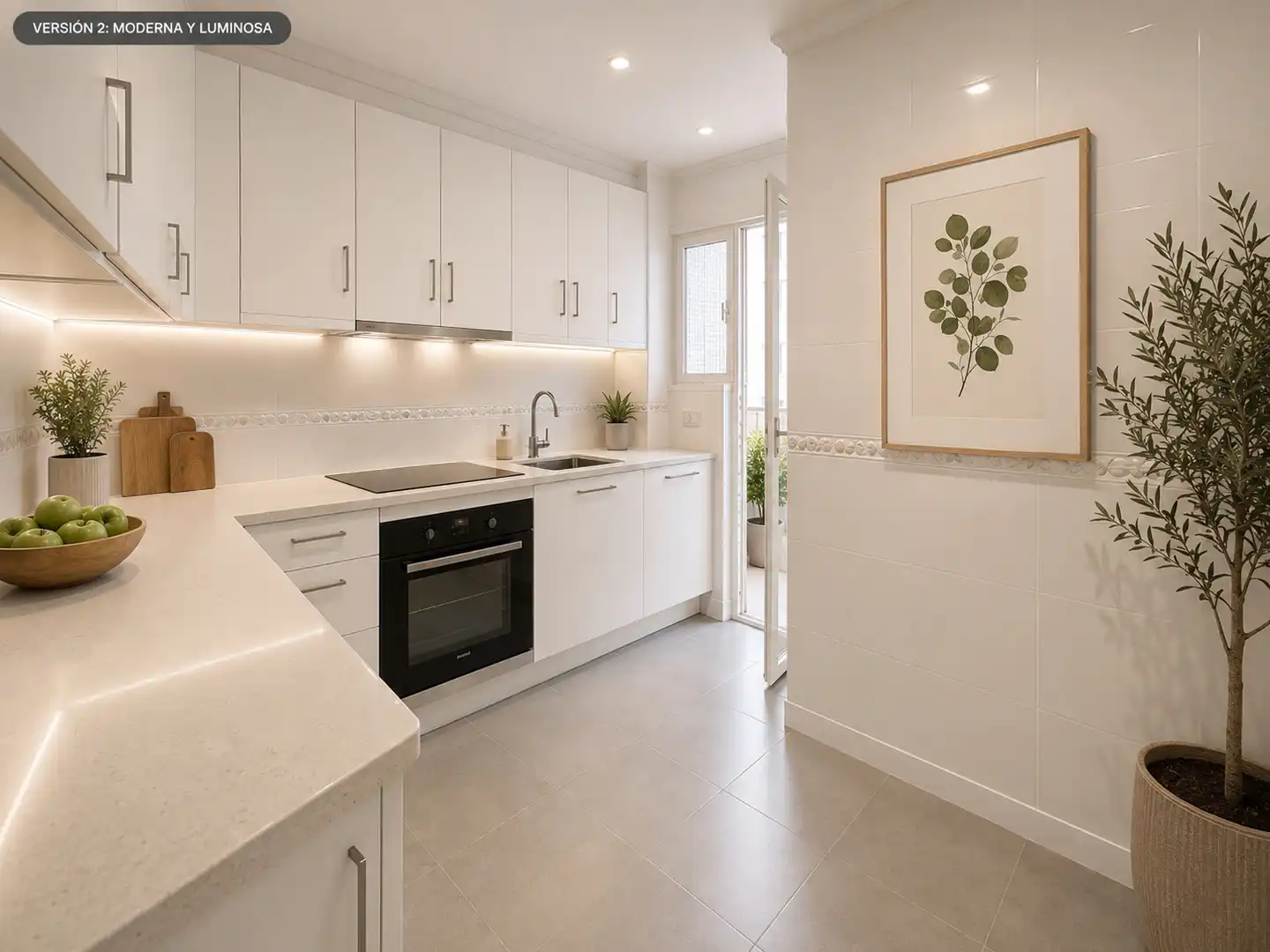 Cocina de Piso en venta en Alicante / Alacant con Aire acondicionado, Calefacción y Horno