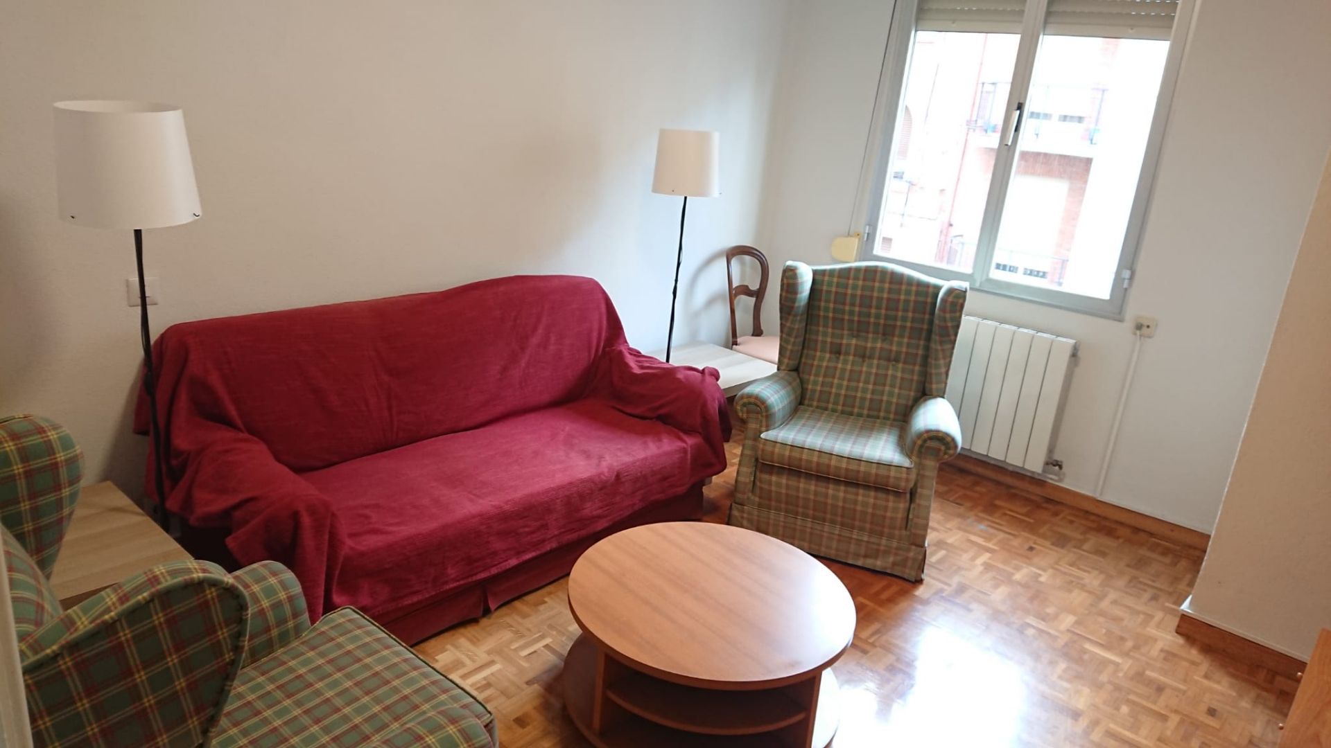 Living room of Flat to rent in  Logroño  with Heating, Furnished and Washing machine